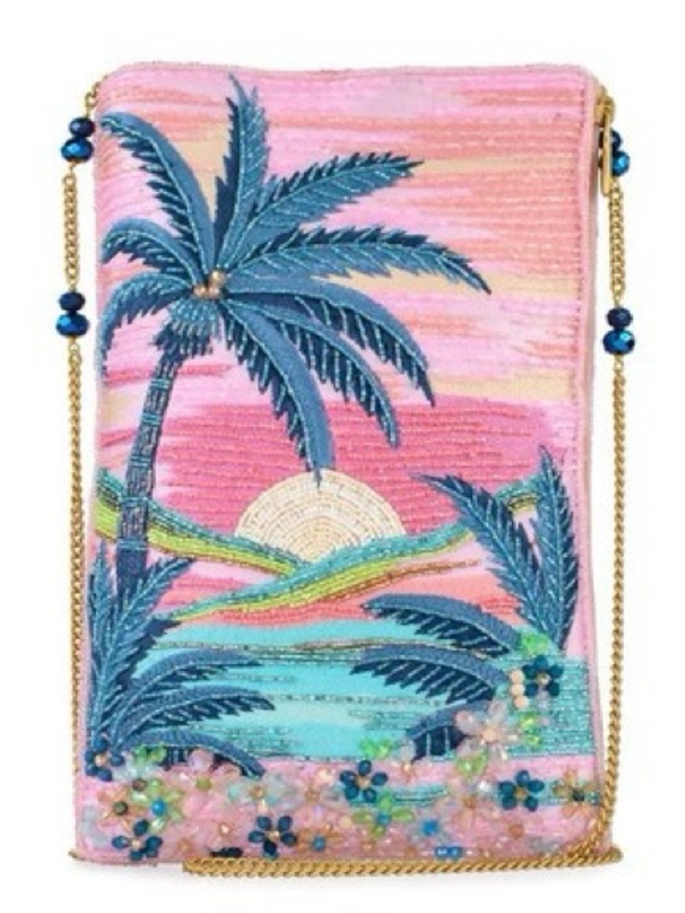 Mary Frances Island Time Hand Beaded Collectable Crossbody Handbag
